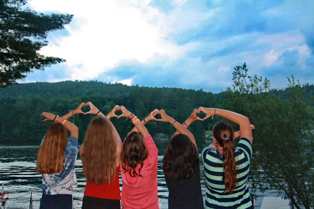 Camp Farwell Vermont happy students
