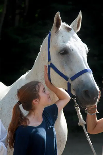 Camp Farwell for girls horse riding