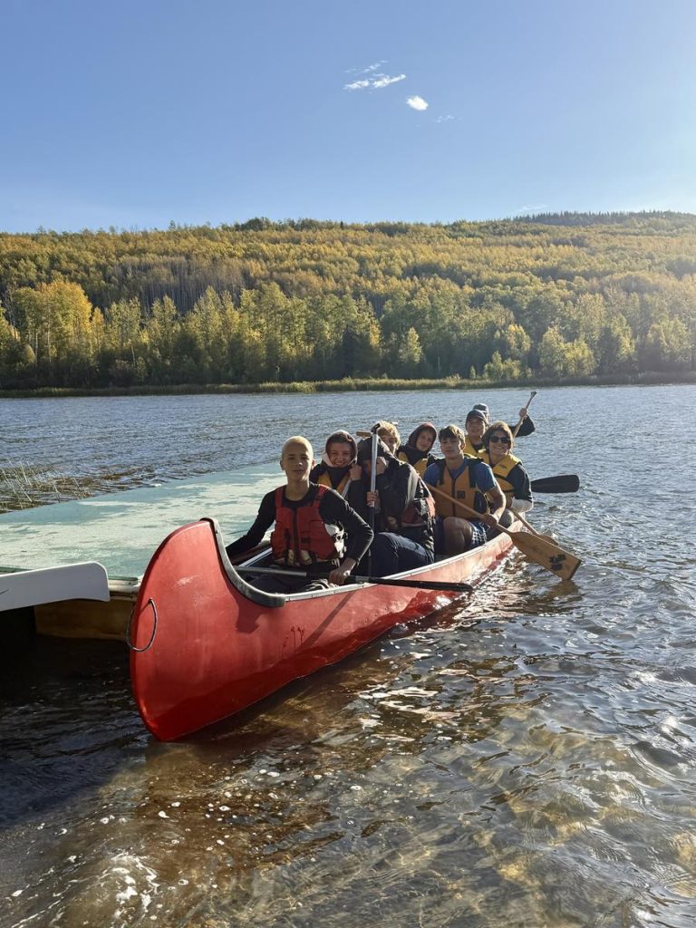 Peace River camp canoeing