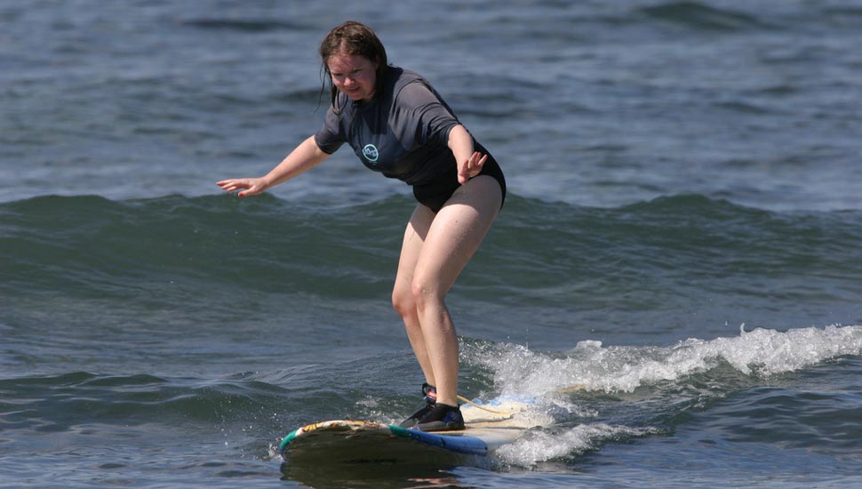 Portuguese Connection surf lesson student