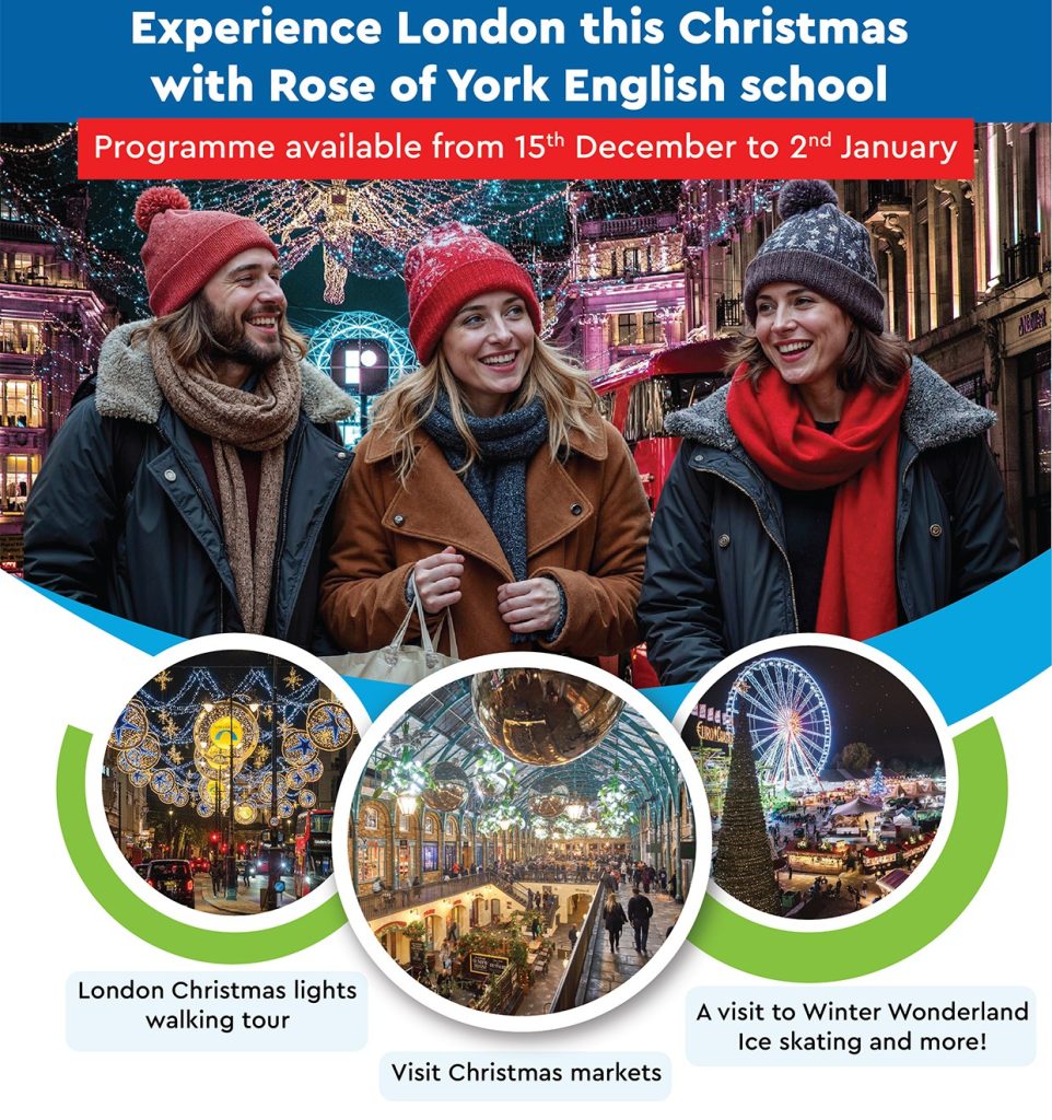 Rose-of-York-Language-School-London-Christmaqs 2026 banner